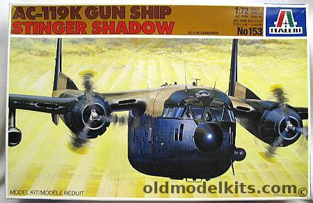 Italeri 1/72 AC-119K Gun Ship Stinger Shadow, 153 plastic model kit